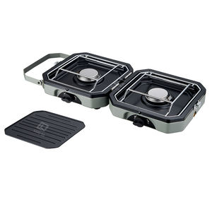 Réchaud à gaz et chauffage à double carburant 2-en-1 portable <span class=keywords><strong>pour</strong></span> le camping en plein air Nouveau fer pliable au propane et au butane Style manuel simple - Product Image 3