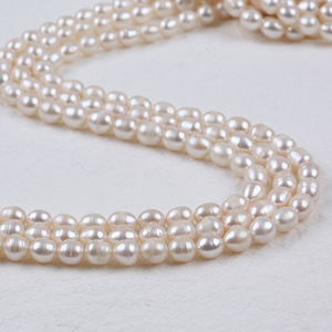 Perlas de Arroz de Agua Dulce Naturales de Zhuji, de 8-9 mm, Blancas, Rosas y de Colores, para Hacer Collares y Pulseras, Venta al por Mayor, Forma de Arroz - Product Image 4