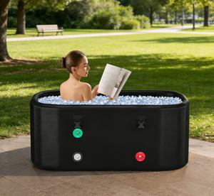 Best Seller Vanace Drop Stitch Portable <b>Inflatable</b> Oval Cold Plunge Tub for Home Outdoor Travel Sports Recovery - Product Image 1
