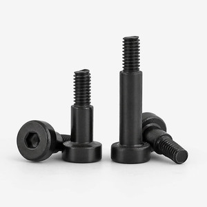 Vis à tête hexagonale à pas grossier avec revêtement noir résistant à la corrosion, vis à épaule, boulon à épaule - Product Image 5