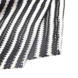 ODM OEM yüksek kalite özel tasarım için 100 Polyester yumuşak örgü çözgü örgü şerit kumaş üstleri elbise