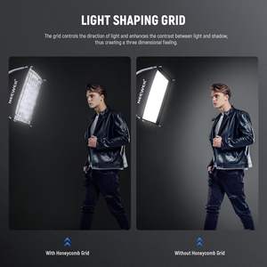 NEEWER 15.7 "x 15.7" Boîte à lumière pliable à installation rapide carrée avec diffuseurs/grille en nid d'abeille/sac, support Bowens compatible avec <span class=keywords><strong>Godox</strong></span> - Product Image 5