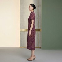 Robes en soie Gambiered à manches courtes, 100 % soie de mûrier, respectueuses de la peau, authentiques biens culturels immatériels chinois, vente en gros