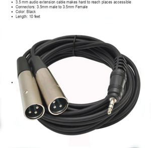 Haute qualité 3 Broches <span class=keywords><strong>XLR</strong></span> mâle à 3.5mm mini <span class=keywords><strong>JACK</strong></span> stéréo audio <span class=keywords><strong>femelle</strong></span> <span class=keywords><strong>xlr</strong></span> câble câble dmx - Product Image 3