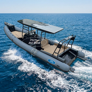 Bateau semi-rigide de luxe Hedia CE 32 pieds (9,6 m) à coque en aluminium en V profond, en Hypalon, pour le sport et les excursions en mer, modèles 960 et 860 - Product Image 3