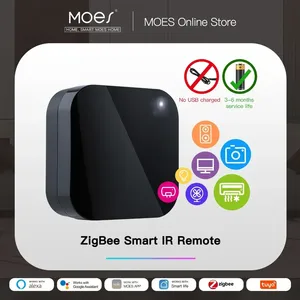 <span class=keywords><strong>MOES</strong></span> Tuya ZigBee Smart <span class=keywords><strong>IR</strong></span> Télécommande universelle infrarouge pour Smart Home Works Alexa Google Home Plastique durable - Product Image 1
