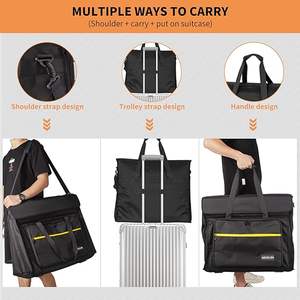 High Quality Canvas Travel Briefcase Laptop Case China Free Sample <b>Office</b> <b>Supply</b> Storage Carrying Pouch Large Capacity Zipper - Product Image 2