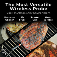 Termómetro Inalámbrico Inteligente para Carne, Termómetro Digital Bluetooth para Barbacoa, Parrilla, Ahumador, Sonda para Alimentos, Termómetros para Cocinar en Cocina y Horno