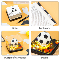 Fußball Notizblock 2027 Flammen-Stadion-Panel Memo-Block Ausgestanzte Datumsseiten Mehrschichtiger Kalender Notizblock