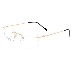 Rimless Executive Optical <strong>Glasses</strong> Beta Titanium Frame <strong>Titan</strong> Metal Eyeglasses Eye <strong>Glasses</strong> Frames for <strong>Men</strong> - Product Image 6