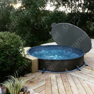 Couverture de <span class=keywords><strong>piscine</strong></span> gonflable pliable en PVC robuste de 6/8/9/10 pieds pour réservoir de stockage, couvercle de <span class=keywords><strong>piscine</strong></span> ronde pour usage domestique - Product Image 3
