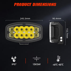 Led Spot Work Light 24V Faro delantero Camión 10 pulgadas Heavy Duty Truck Faro DRL para Scania Volvo DAF <span class=keywords><strong>MAN</strong></span> - Product Image 6
