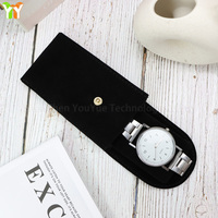 Pochette de rangement élégante et minimaliste en velours doux pour montre, organisateur de bijoux polyvalent et pratique pour usage quotidien