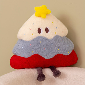 Coussin Arbre de Noël 2-en-1 en coton PP, couverture et couette pour climatisation, coussin de <span class=keywords><strong>sieste</strong></span> pour bureau et voiture, dossier de siège - Product Image 5