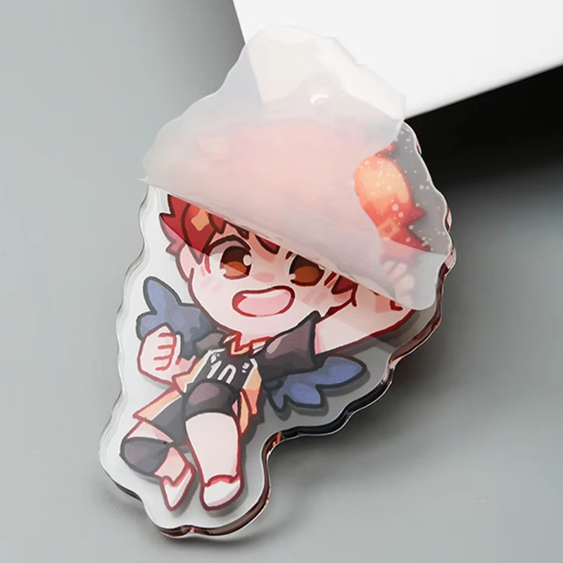 Make Your Own Design Custom Printed anime Acrylic Keychain Custom Printed Acrylic Charms chain with key