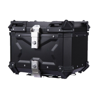Top case moto en aluminium X-Embossed 45L, étanche, avec base à dégagement rapide, anti-collision, pour moto et scooter