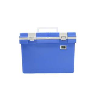 Sıcaklık kontrolü için termometre ile ilaç ve kan için 20L plastik buz soğutma kutusu - Product Image 1