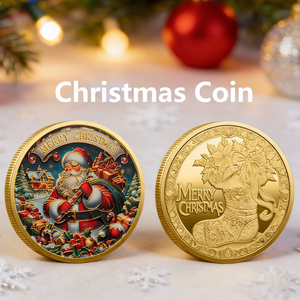 Памятная монета «Счастливого Рождества» <span class=keywords><strong>2026</strong></span> года, ограниченная серия, праздничный сувенир, образец для заказа, коллекционная вещь - Product Image 1