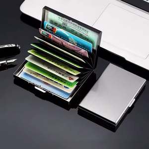 Wholesale Custom Logo Business Card Holder for Law Bank Promo Gift ID Name Card Holder Case <b>Box</b> - Product Image 2