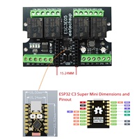 ESC3E05 RISC-V SOC Wi-Fi BLE Papan Pengembangan ESP32 C3 Super Mini RS485 Ekspansi Relay untuk Rumah Pintar IoT 24V 4-Channel