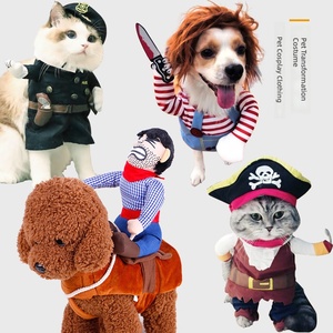 Disfraces <span class=keywords><strong>de</strong></span> Vaquero para Mascotas, Trajes <span class=keywords><strong>de</strong></span> Transformación Ecuestres, Disfraces <span class=keywords><strong>de</strong></span> Cosplay para Halloween, Ropa para Perros - Product Image 1