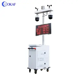 Okaf Emergency Surveillance Tower System Telescopic Camera Mast Pole Mobile Sentry CCTV Trailer