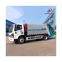 Camion benne à ordures électrique 4x2 neuf avec système de chargement manuel Roll-On/Roll-Off, bras à crochet, boîte de vitesses recyclable, chargeur arrière et moteur de pompe