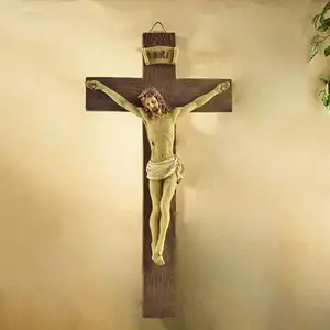 Home Decorations Jezus Gekruisigd Muur Kruis Religieuze Standbeeld
