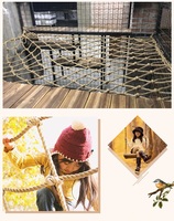Usine de haute qualité chanvre naturel manille corde escalade Cargo Net enfants sécurité Jute filet
