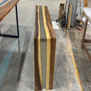 Đồ Nội Thất Bằng Gỗ Tùy Chỉnh Thiết Kế Đặc Biệt Nhà Hàng Nhà Bếp Óc Chó Gỗ Epoxy Nhựa Tấm Sông Bàn Ăn - Product Image 1