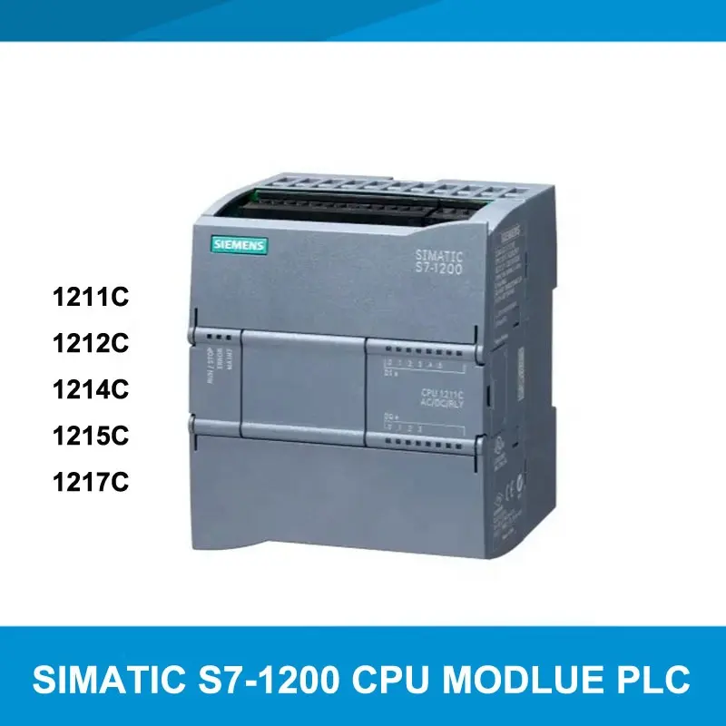 מודול מעבד מקורי SIMATIC S7-1200 1212C 6ES72121BE400XB0 6ES72121AE400XB0 6ES72121HE400XB0 PLC