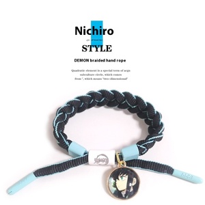 Pulsera de Moda de Anime Demon Slayer, Kimetsu No Yaiba, Pulsera Tejida de Tanjiro con Forma de Mariposa, Regalo - Product Image 3