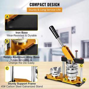 Nhà Sản Xuất Của Hot Bán Chất Lượng Cao Kim Loại Của Nhãn Hiệu Tự Làm Huy Hiệu Nút Máy - Product Image 6