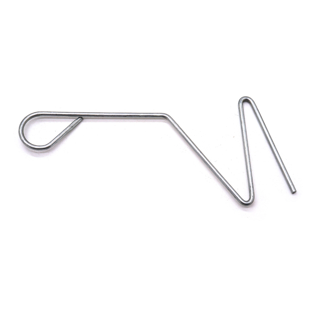 Custom Wire Formed Spring Retaining Clip, Special Shaped Carbon Steel Fastener for Industrial Hardware