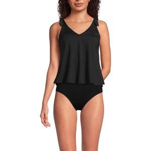 Top de Tankini con Tirantes en los Hombros y Cuello en V, Resistente al Cloro, con Protección UPF50+, en Spandex y Poliéster, para Mujer - Product Image 1