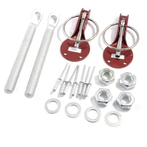 Universal racing car Billet Hood Pins Lock Clip Kit Car Quick Latch New Engine Bonnets hood lock hood pin