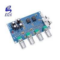 Préamplificateur stéréo NE5532 de haute qualité, carte de tonalité, module d'amplificateur audio 4 canaux XH-M164