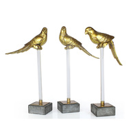 Résine moderne en résine, 50 pièces, Sculpture d'oiseaux, décoration murale de luxe, décoration murale pour la maison, Antique, faite à la main, réaliste
