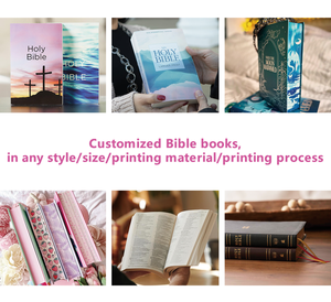Impresión de Biblias Personalizadas con Tapa Dura, Encuadernación Cosida, Papel Offset, Grabado en Relieve, Fabricante de Biblias para Iglesias - Product Image 6