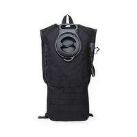 Sac à dos de vélo décontracté camouflage pour sports de plein air, avec fermeture éclair, sac d'hydratation, doublure TPU imperméable, sac physiologique