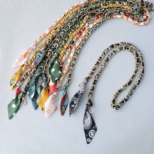 Lanière de Téléphone Foulard-Chaîne Longue Polyvalente 120cm, Dragonne Dorée Tressée pour Sac, Collier Bandoulière - Product Image 4