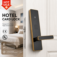 Cerradura Electrónica Integrada para Puerta de Hotel u Oficina, con Tarjeta RFID M1 de 13.56MHz, Ranura Oculta para Llave, Bajo Consumo de Energía, Gran Venta