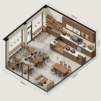 Meubles de café modernes, robustes, imperméables, écologiques, avec revêtement en poudre, sans dossier, tables, chaises, comptoir de bar, commande