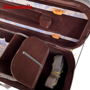 Estuche de violín duro de alta calidad de la marca Sinomusik 4/4 con higrómetro con tela Oxford para violín profesional - Product Image 5