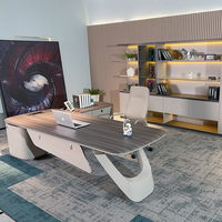 Moderner Schreibtisch Alibaba Holz Executive L-förmiger Manager Büroschreibtisch