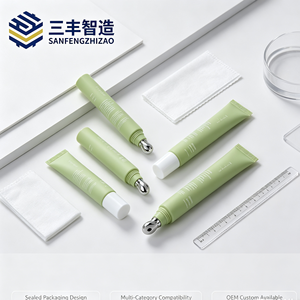 หลอดโลหะพิมพ์ลายตามสั่งสำหรับเครื่องสำอางแบบลูกกลิ้งนวดเดี่ยว สำหรับครีมทาตาและเซรั่มทาปาก - Product Image 3