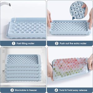 Nhà khúc côn cầu trên băng khuôn tự chế đá khối 2 lớp khúc côn cầu trên băng + hộp lưu trữ + và Xẻng nhỏ - Product Image 2