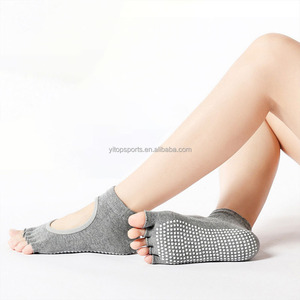 Vendita calda antiscivolo Home Gym Fitness Yoga calzini Open-toe Pilates Grip Yoga socks - Product Image 3
