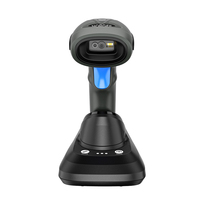 Lecteur de codes-barres sans fil portable avec interface USB et COM, lecteur de codes QR 2D en stock