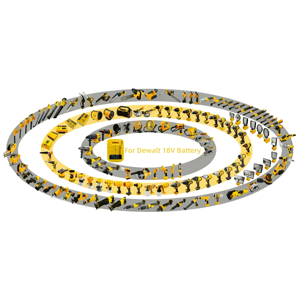 Juego de Herramientas Inalámbricas, Combinación de <span class=keywords><strong>Llave</strong></span> Eléctrica Recargable con Batería de Litio de <span class=keywords><strong>20V</strong></span> y Taladro Inalámbrico para Batería <span class=keywords><strong>Dewalt</strong></span> - Product Image 4